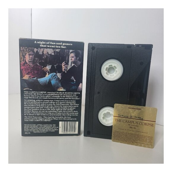 The Campus Corpse BETA Tape Betamax (Not VHS) Charlie Martin - Picture 2 of 2